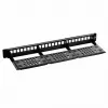 Patch panel 1U LANBERG PPKS-1124-B, 24 porti, 1U, ABS, melns, 482.6×44.5×154 mm