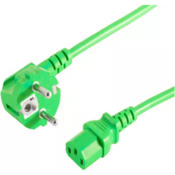 Strāvas kabelis S/CONN 09-05183 zaļš 1,8 m