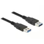 USB kabelis DeLOCK 85062 USB 3.2 Gen 1 2m USB A melns