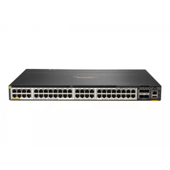 Hewlett Packard Enterprise HPE Aruba 6300M - Slēdzis - L3 - pārvaldīts - 48 x 100/1000/2,5G/5G (PoE+) + 4 x 1 Gigabit / 10 Gigabit / 25 Gigabit / 50 Gigabit SFP56 (Augšupielāde / Sakraušana)