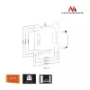Universāls turētājs TV vai monitoram MC-596 13-23 VESA 100x100 20kg