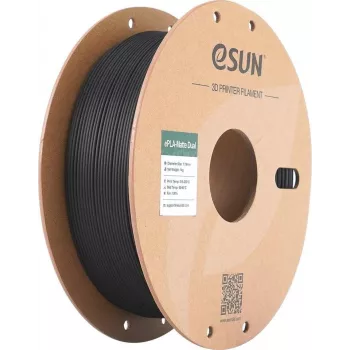 PLA MATTE DUAL 1,75mm Melns Balts 1kg ESUN 3D FILAMENT (PLA-MTD175B-BW1P1)