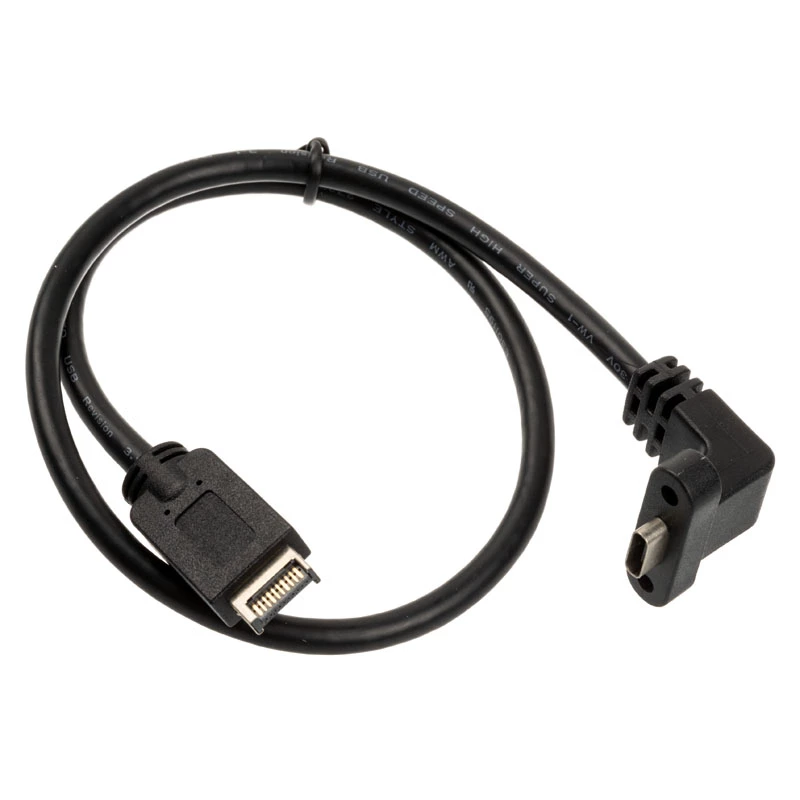 USB Type-C kabelis Streacom ST-USB-E2C-400, USB 3.1 Gen2, 400 mm garš