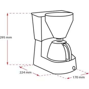 Easy , kafijas automāts ar filtru melns