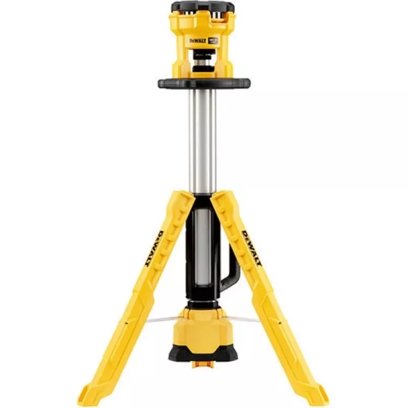 Stāvošs darba lukturis DeWalt DCL079-XJ LED 3000 lm, pārnēsājams, melns/dzeltens, darbināms ar baterijām, 11 h darbības laiks