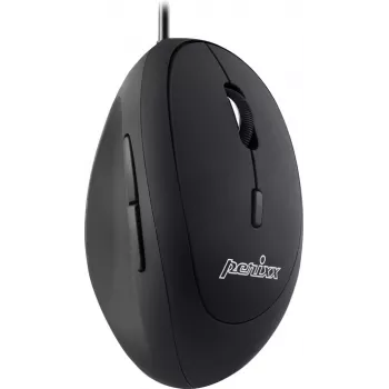 Perixx PERIMICE-519, maza ergonomiska pele, labročiem, USB vadu, melna