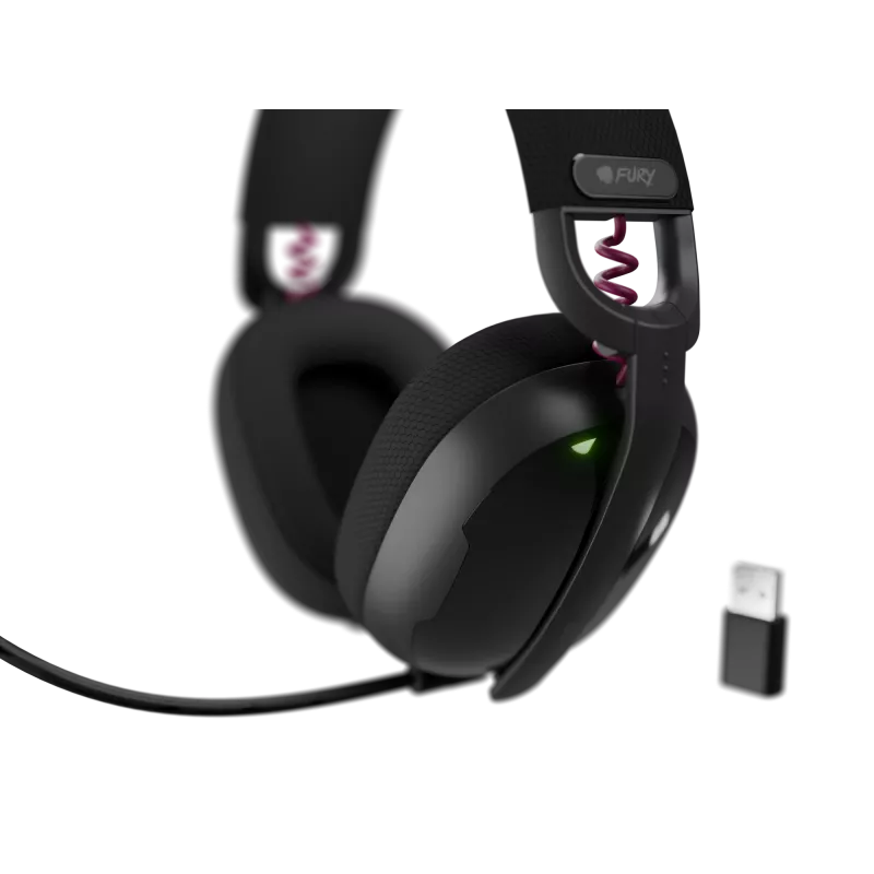 Genesis Gaming Austiņas | Fury Fukiya F6 | Bluetooth | Pāri Ausīm | Mikrofons | Bezvadu | Melns