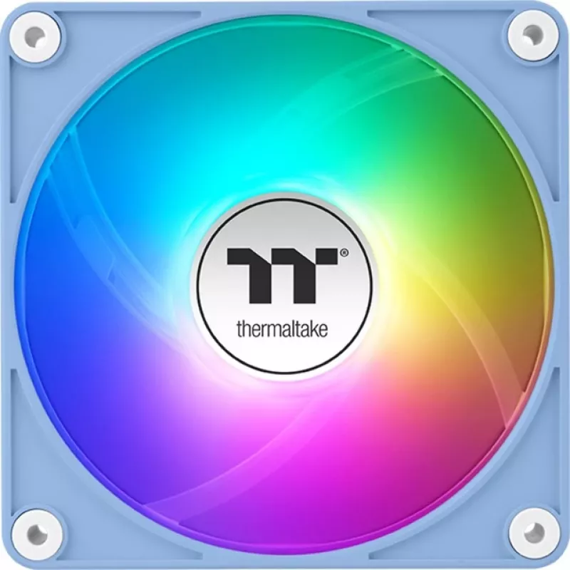 Thermaltake CT140 EX ARGB 140mm korpusa ventilatori, 3 gab. komplekts – hortenzijas zils