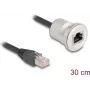 Tīkla kabelis DeLOCK 88187 0,3 m Cat5e S/UTP RJ-45 melns sudrabains