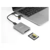 DeLOCK USB Type-C karšu lasītājs CFexpress XQD Alumīnija Pelēks 10000 Mbit/s