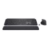 Logitech MX Keys Combo for Business - Tastatūras un peles komplekts - ar fona apgaismojumu - Bezvadu - Bluetooth LE - QWERTY - GB - Grafīts