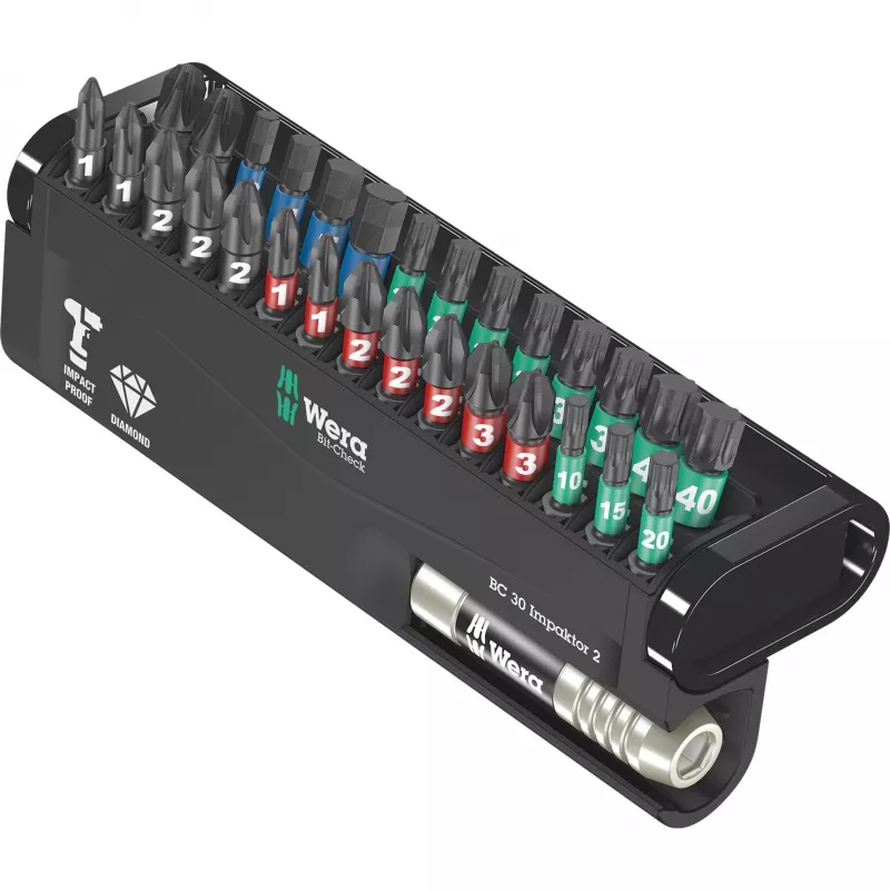 Wera 05057697001 Bit-Check 30 Impaktor 2 uzgaļu komplekts
