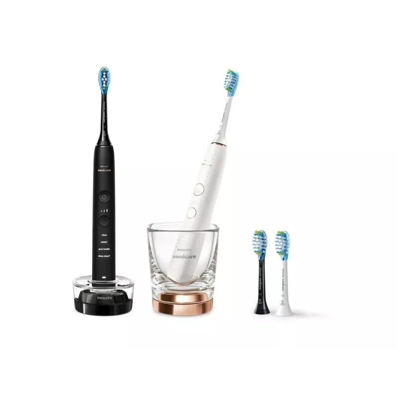 Philips Sonicare DiamondClean HX9914/61 elektriskā zobu birste Pieaugušajiem Skaņas zobu birste Melna, Balta
