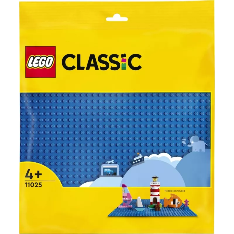 LEGO būvplāksne 11025 — zila pamatplāksne 32x32 radzes, 250×250 mm