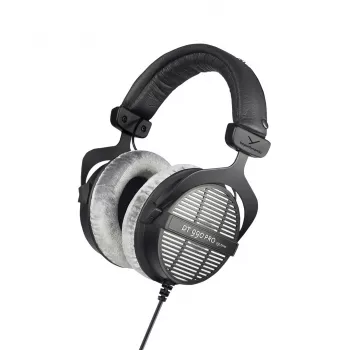 Studijas austiņas Beyerdynamic DT 990 PRO 250 Ω — slēgtas, apkārtausu, vadu, 3 m kabelis, 96 dB, 5–35 kHz
