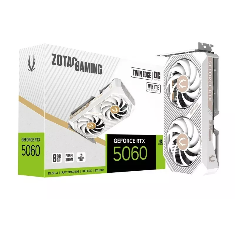 Grafikas karte Zotac GAMING GeForce RTX 5060 Twin Edge OC White Edition 8GB GDDR7