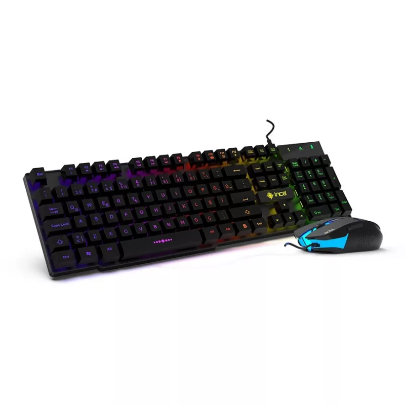 Cian Technology GmbH Cian INCA RAINBOW EFFECT MECHANICAL FEEL spēļu tastatūras un peles komplekts