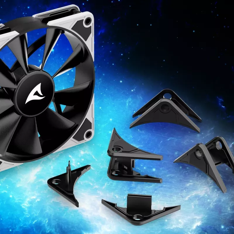 SHARKOON SilentStorm BW120 PWM 120mm korpusa ventilators