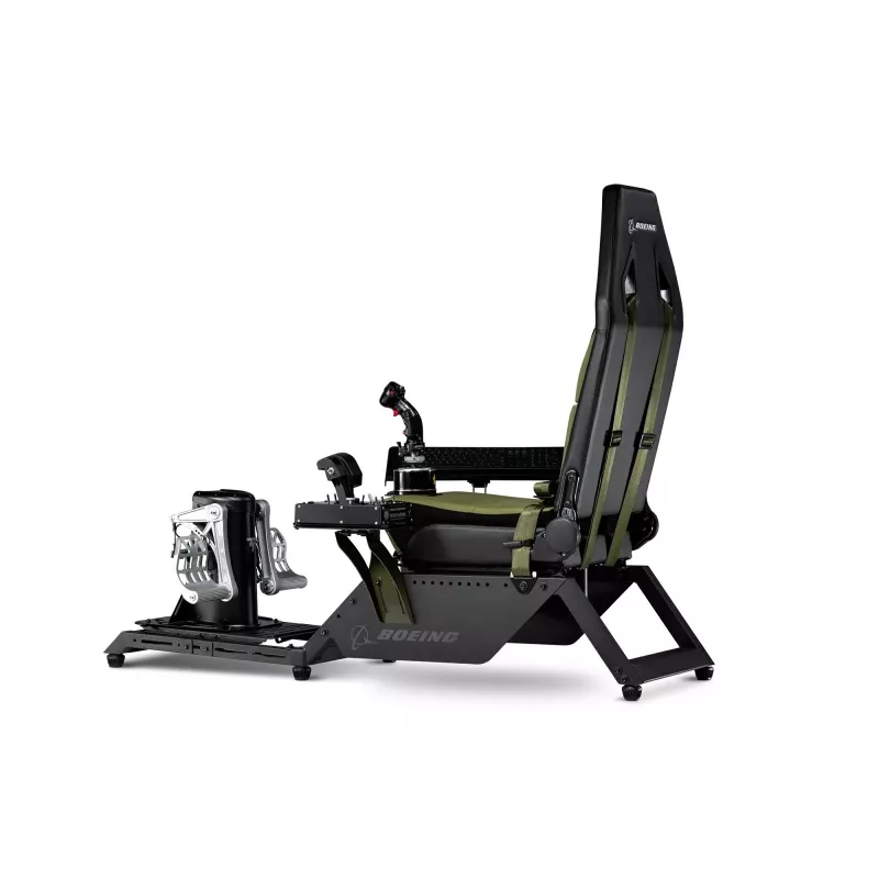 Next Level Racing Flight Simulator Boeing Military 396055 — īpašs lidojuma simulācijas sēdeklis, saderīgs ar jūgiem un pedāļiem