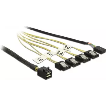 Kabelis DeLOCK Mini SAS HD SFF-8643 uz 4xSATA 0,5 m