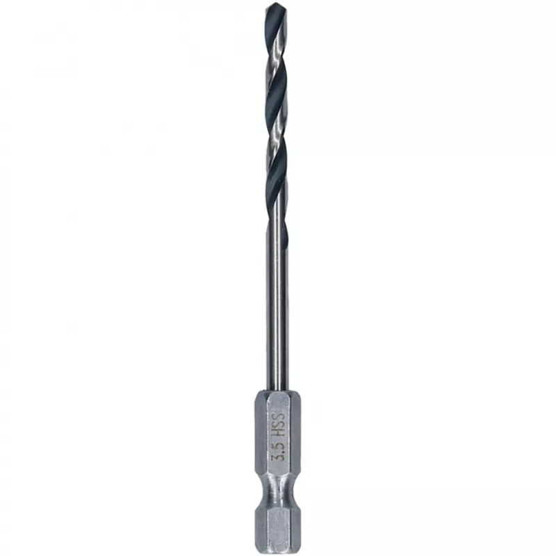 HSS PointTeQ metāla urbja vīturbis 10 gabali 3,5 mm sešstūra ligzdas garums 79 mm