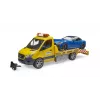 Vilkšanas auto BRUDER 02675 dzeltens ABS no 4+ gadu vecuma