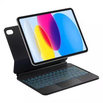 Folio maciņš ar Bluetooth tastatūru Inateck KB09119-10 Apple iPad 11 collu (27,9 cm) — saderīgs ar 11. paaudzes A16 2025 un 10,9 collu 10. paaudzes 2022