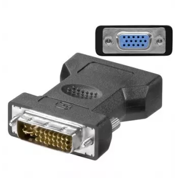 Microconnect MONAJ savienotāju adapteris DVI-I 24+5Pin HD15 Melns