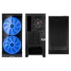 SILENOS PRO melnā versija ar ARGB ventilatoru un rūdītu stiklu