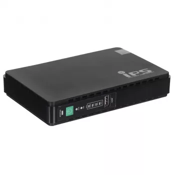 Barošanas adapteris/invertors MPL Power RouterUPS-30-PoE 30 W Iekštelpu, 100–240V, melns, 160×105×28 mm