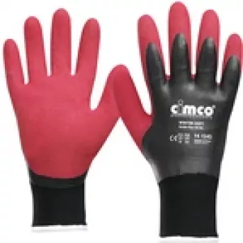 Darba cimdi Cimco 141243 melns sarkans XXL 2 gab.