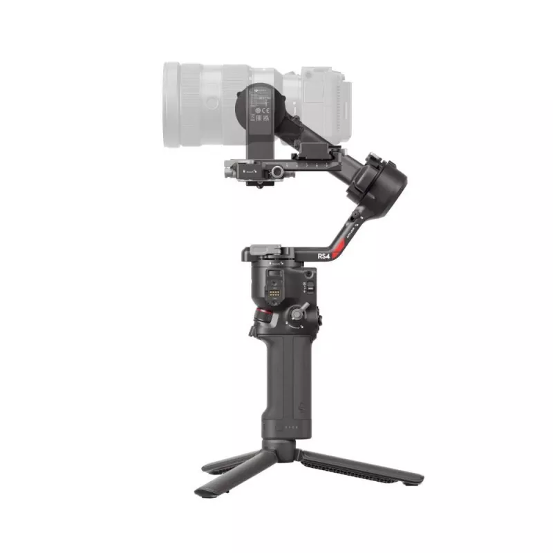 Rokas kameras stabilizators DJI RS4, alumīnija korpuss, 12 stundu baterija, 1,066 kg, melns