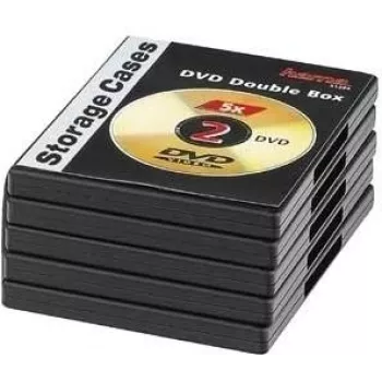 Hama 00051294 optisko disku maciņš DVD maciņš 2 diskiem Melns