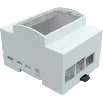 JOY-IT RPI CASE DIN4 - Korpuss Raspberry Pi 4, DIN sliede, pelēks/caurspīdīgs (RB-CASEP4+07)