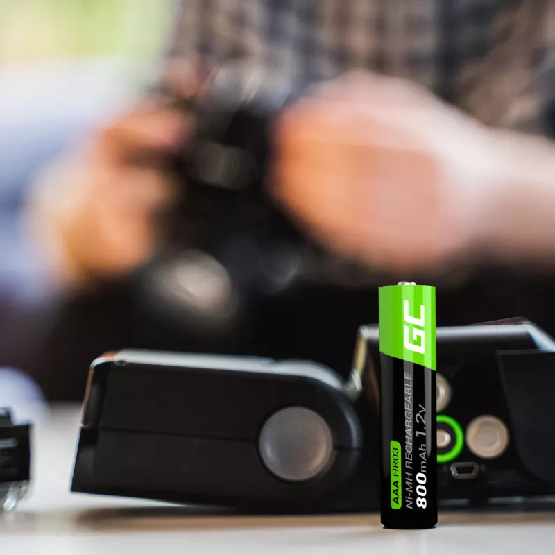 Uzlādējamā baterija zaļa Cell GR04 AAA NiMH 1,2 V 800 mAh 4 gab.