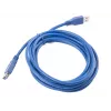 Pagarinātāja kabelis USB 3.0 AM-AF zils 3M
