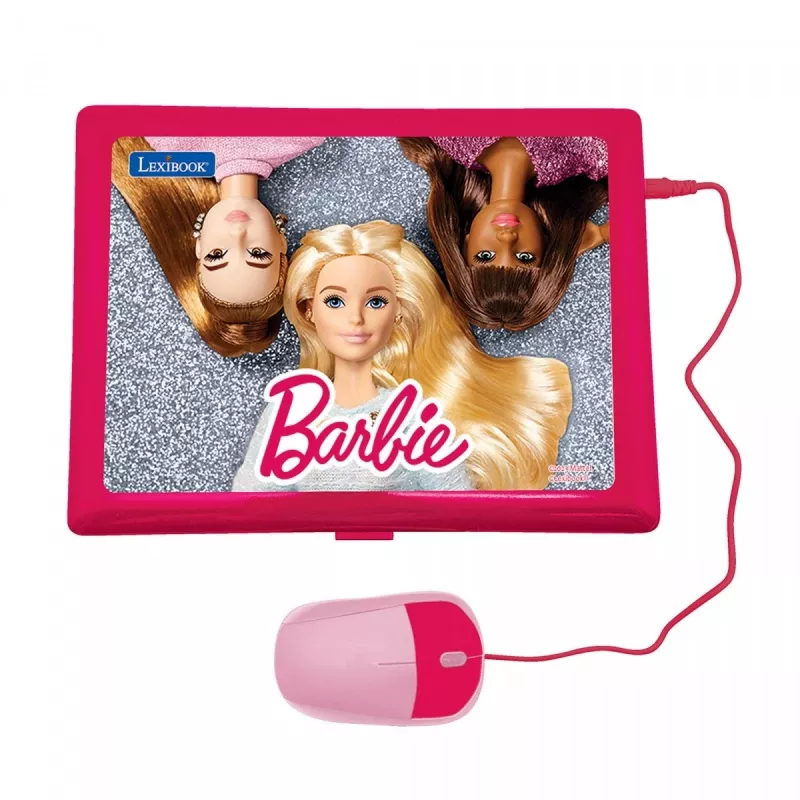 Izglītojošs bilingvāls bērnu portatīvais dators Lexibook Barbie JC598BBi17 — divvalodu mācību rotaļlieta