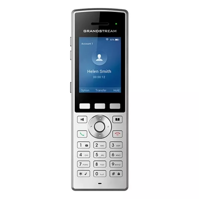 Grandstream Networks WP822 IP telefons Melns, Sudrabs 2 līnijas LCD Wi-Fi