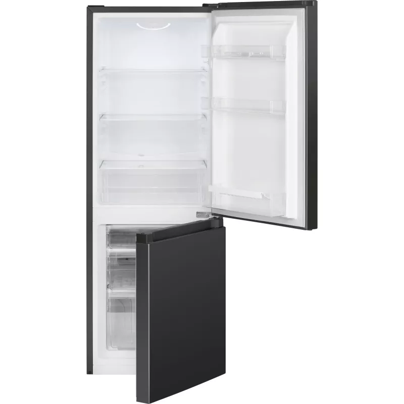 Brīvstāvošs ledusskapis BOMANN KG 320.2, 165 L kopējā (Ledusskapis 122 L, Saldētava 43 L), melns, E-klase, 143 cm
