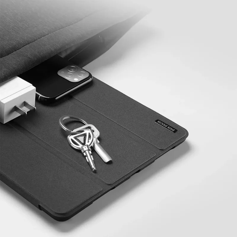 Planšetdatora vāciņš dux ducis DUX DUCIS DOMO salokāms ar irbuļa glabātuvi iPad 10 (2022) melns