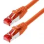 Tīkla kabelis Helos CAT6a S/FTP PIMF 0,5 m oranžs