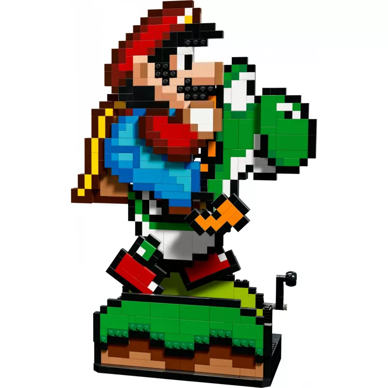 Konstrukcijas rotaļlieta LEGO Super Mario World Mario & Yoshi komplekts 71438 — interaktīvas figūras un būvējami spēles elementi