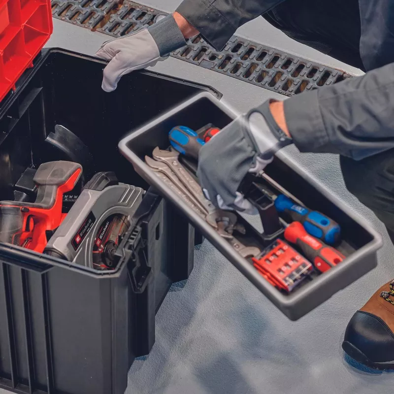 Ciets maciņš Einhell E-Case M melns/sarkans 2,85 kg