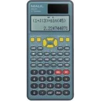 Maul MSC 417 galda kalkulators zils, melns Displejs (cipari): 10 ar saules enerģiju, ar bateriju (P x A x Dz) 8,5 x 2,1 x 16,1 cm (7270790)