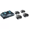 MAKITA barošanas bloks KIT 18V (BL1850Bx4+DC18RD) MAKPAC