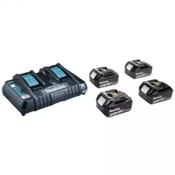 MAKITA barošanas bloks KIT 18V (BL1850Bx4+DC18RD) MAKPAC