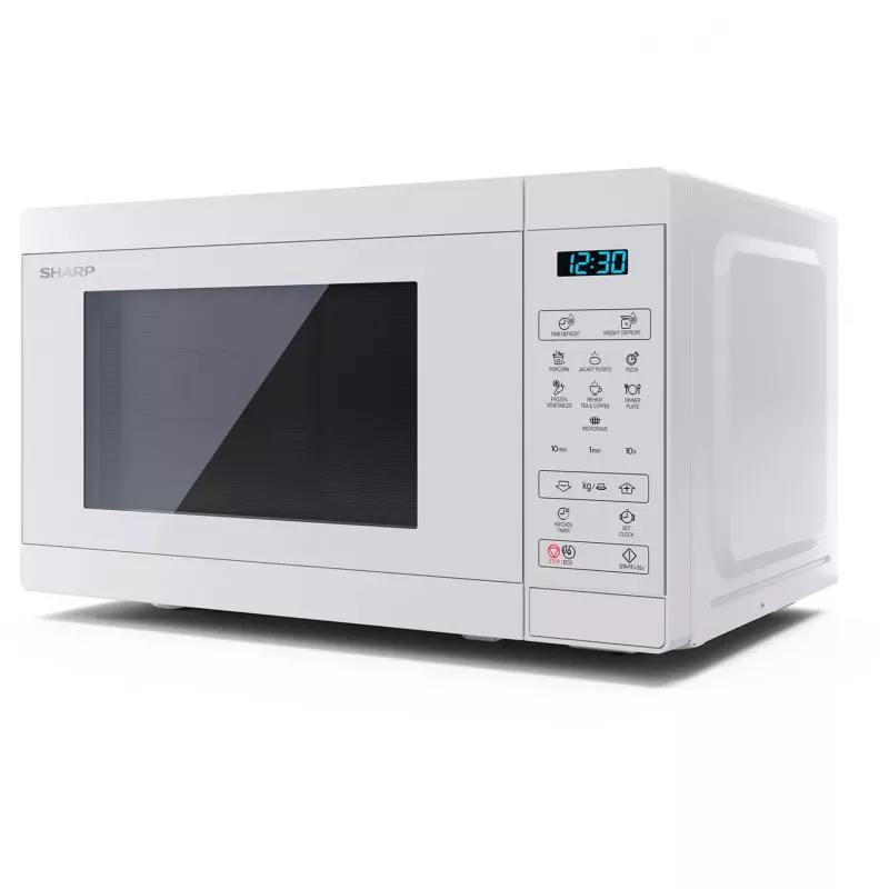 Sharp | Mikroviļņu krāsns | YC-MS02E-C | Brīvi stāvoša | 800 W | Balta