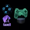 Galda LED lampa MANTA SNL122RGB RGB 3D gaismas dekors, krāsu mainošs RGB, USB barošana