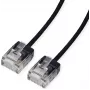 ROLINE UTP komutācijas kabelis Cat.6A Ultra-īss RJ45 melns 1m - Tīkls - CAT 6a (21.15.4461)
