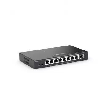 Ruijie Networks RG-ES209GC-P tīkla komutators Pārvaldīts Gigabit Ethernet (10/100/1000) Power over Ethernet (PoE) Melns